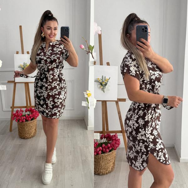 Платье Sofi Cor (42-52) 201-2 brown (лето)