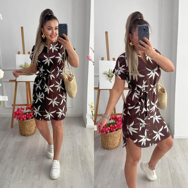 Платье Sofi Cor (42-52) 201-3 brown (лето)