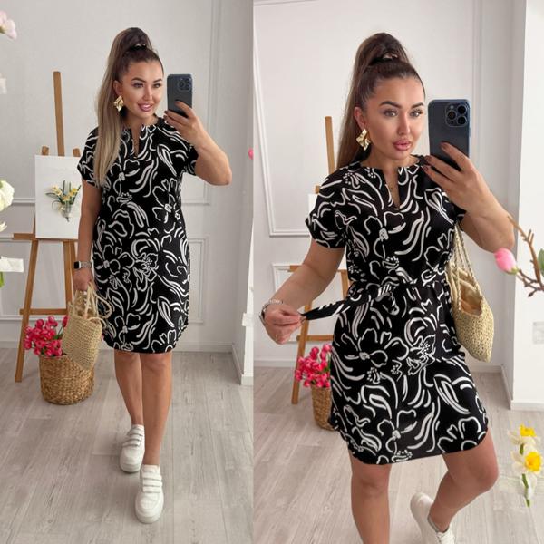 Платье Sofi Cor (42-52) 201-3 black (лето)