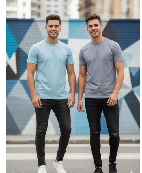 Футболка Style M.Clothes (S-2XL) SM48 l.blue (лето)