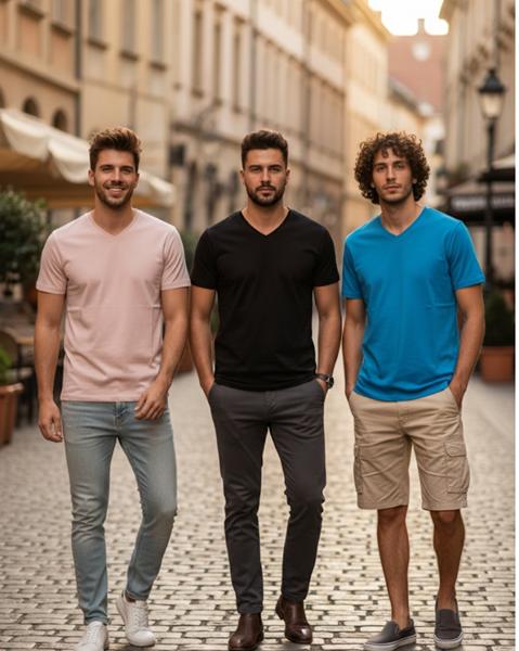 Футболка Style M.Clothes (S-2XL) SM59 l.blue (лето)