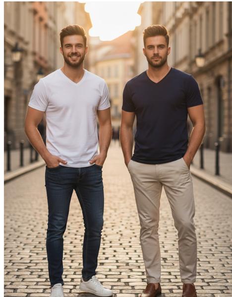 Футболка Style M.Clothes (S-2XL) SM61 navy (лето)