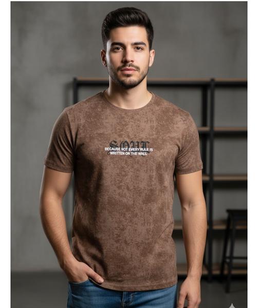Футболка Style M.Clothes (S-2XL) SM62 brown (лето)