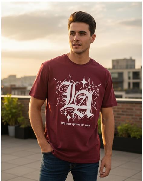 Футболка Style M.Clothes (S-2XL) SM91 wine (лето)