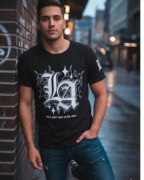 Футболка Style M.Clothes (S-2XL) SM97 black (лето)