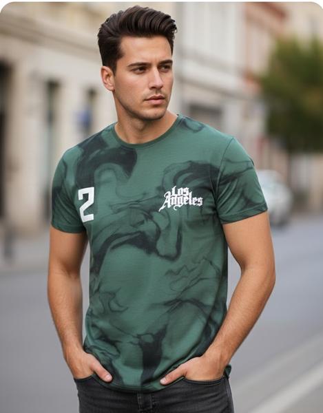 Футболка Style M.Clothes (S-2XL) SM100 green (лето)