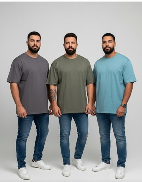 Футболка Style M.Clothes (2XL-6XL) SM183 l.blue (лето)