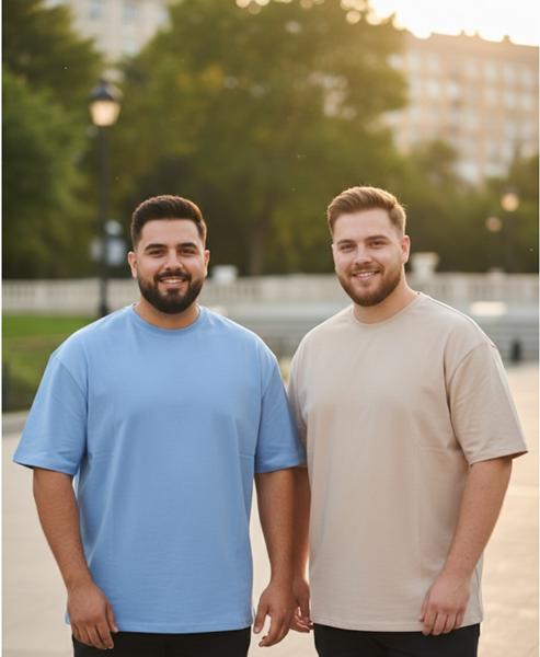 Футболка Style M.Clothes (2XL-6XL) SM185 beige (лето)