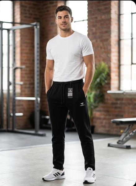 Штаны спорт Style M.Clothes (M-3XL) SM187 black (деми)