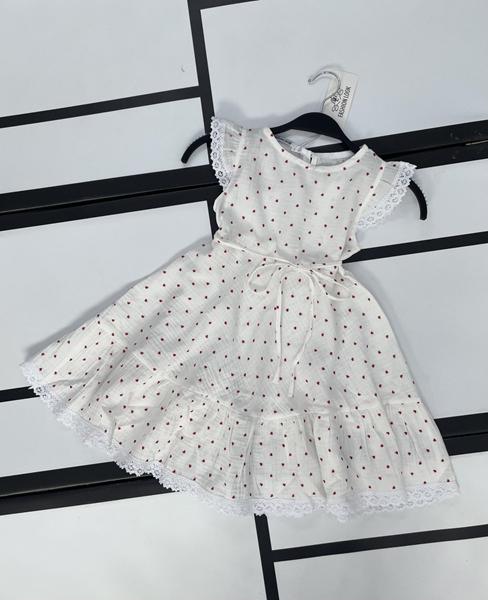 Платье Kosmy (98-122) K705 white-red (лето)