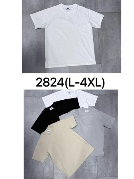 Футболка LiOpt (L-4XL) 2824 black (лето)