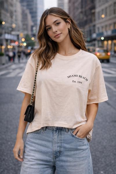 Футболка Major (S-L) 6021 beige (лето)