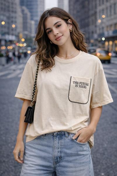 Футболка Major (S-L) 60156 beige (лето)