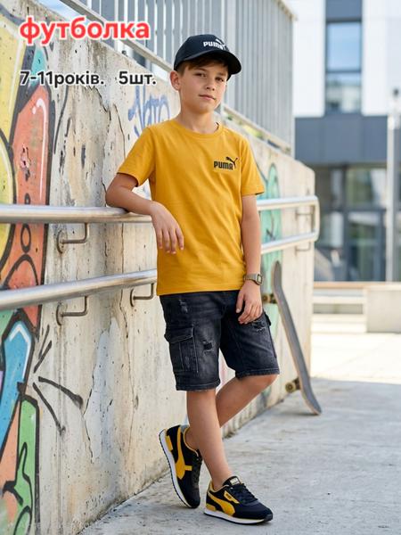 Футболка MMZ (7-11) M1585 yellow (лето)