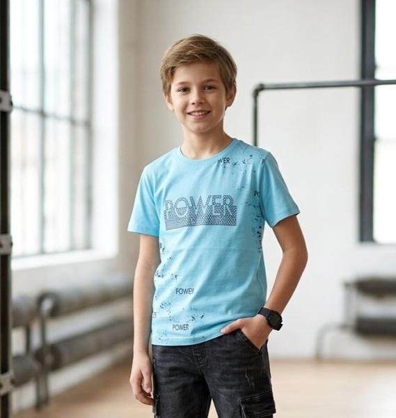 Футболка MMZ (9-13) M1611 l.blue (лето)