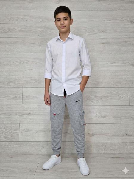 Штаны спорт MMZ (12-15) M060 l.grey (деми)