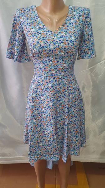Платье Deliv (S-XL) 560-1 l.blue (лето)