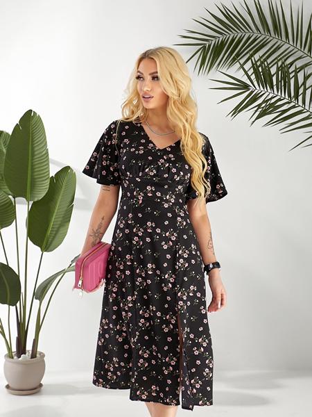 Платье Deliv (S-XL) 563 black (лето)