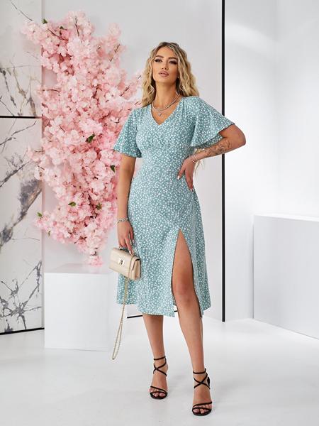 Платье Deliv (S-XL) 563-1 mint (лето)