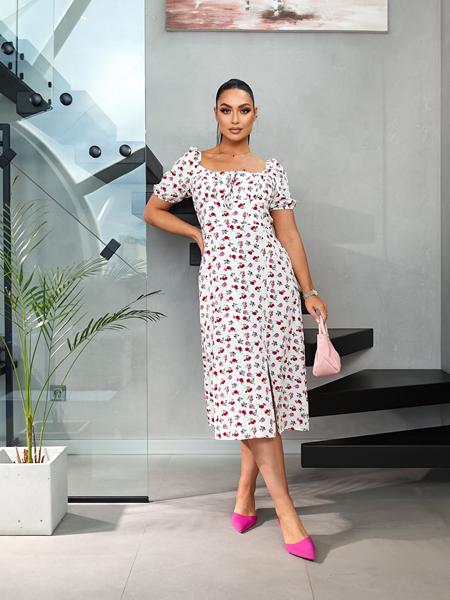 Платье Deliv (M-2XL) 578 white (лето)