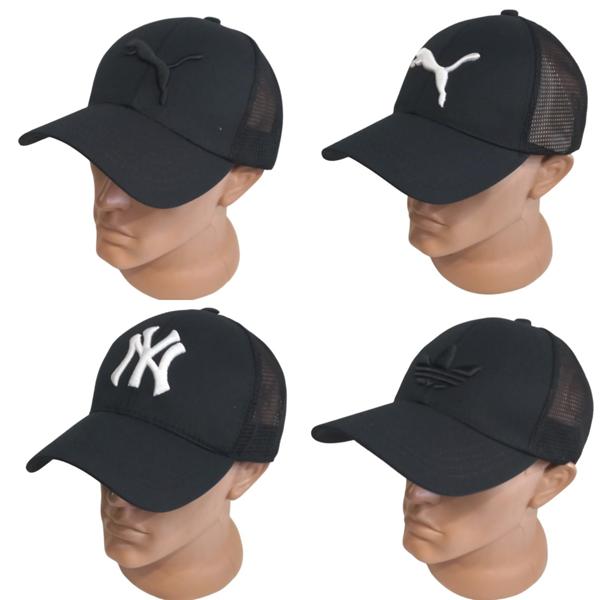 Кепка Mabi (56-60) 0768 black (лето)