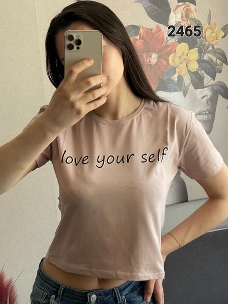 Футболка FSN (42-48) 2465 beige (лето)