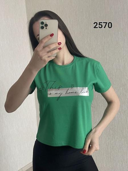 Футболка FSN (42-48) 2570 green (лето)