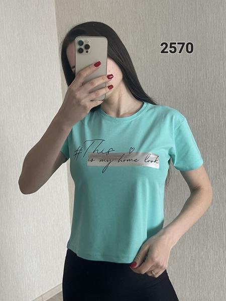 Футболка FSN (42-48) 2570 l.blue (лето)