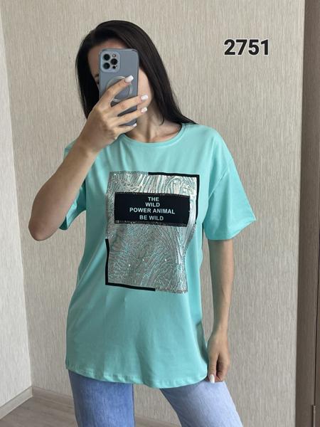 Футболка FSN (44-48) 2751 l.blue (лето)