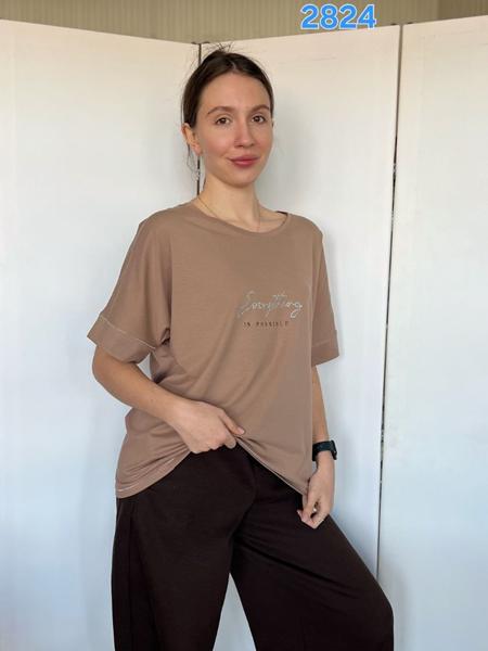 Футболка FSN (54-66) 2824 beige (лето)