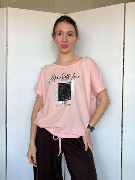 Футболка FSN (48-54) 2831 pink (лето)