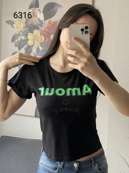 Футболка FSN (42-48) 6316 black (лето)