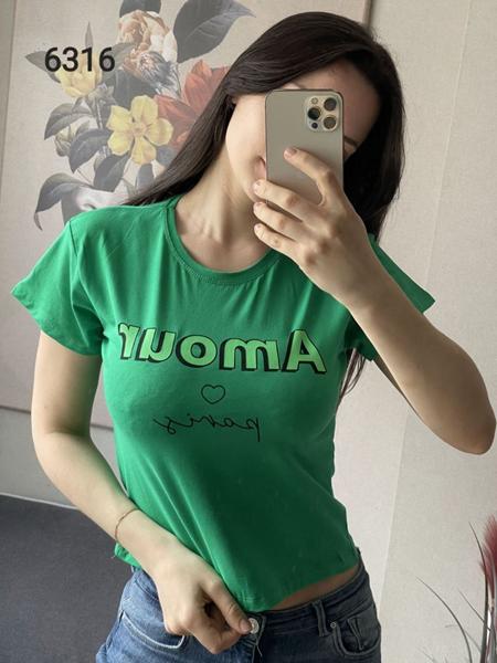 Футболка FSN (42-48) 6316 green (лето)