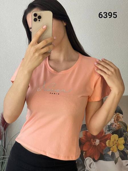 Футболка FSN (42-48) 6395 orange (лето)