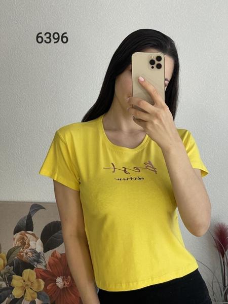 Футболка FSN (42-48) 6396 yellow (лето)