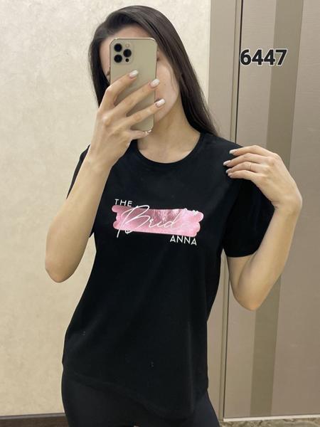 Футболка FSN (42-48) 6447 black (лето)