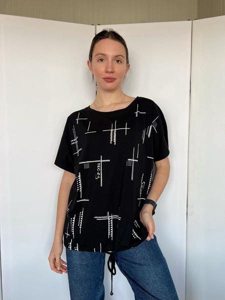 Футболка FSN (M-L) 6535 black (лето)