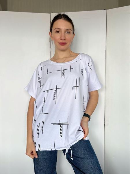 Футболка FSN (M-L) 6535 white (лето)