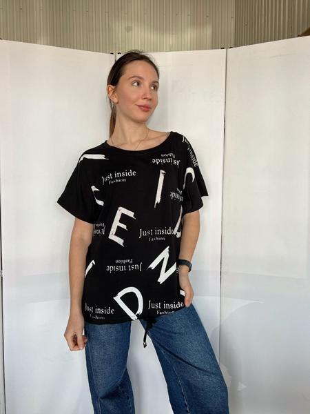 Футболка FSN (M-L) 6537 black (лето)