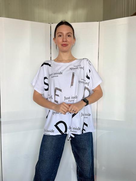 Футболка FSN (M-L) 6537 white (лето)