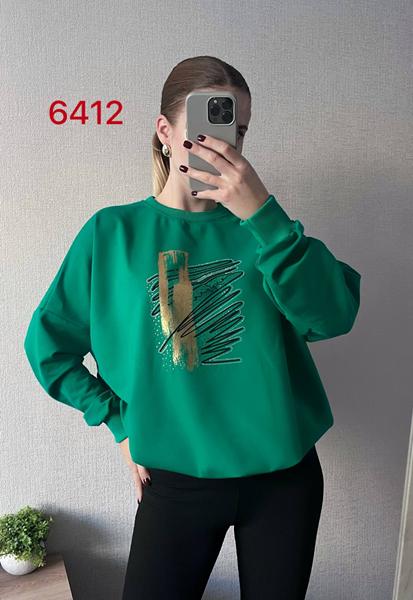 Свитер FSN (46-52) 7062 green (деми)