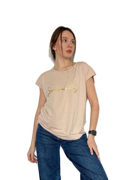 Футболка FSN (44-50) 7134 beige (лето)