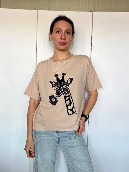 Футболка FSN (44-50) 7189 beige (лето)