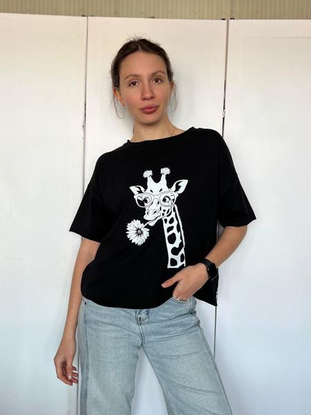 Футболка FSN (44-50) 7189 black (лето)