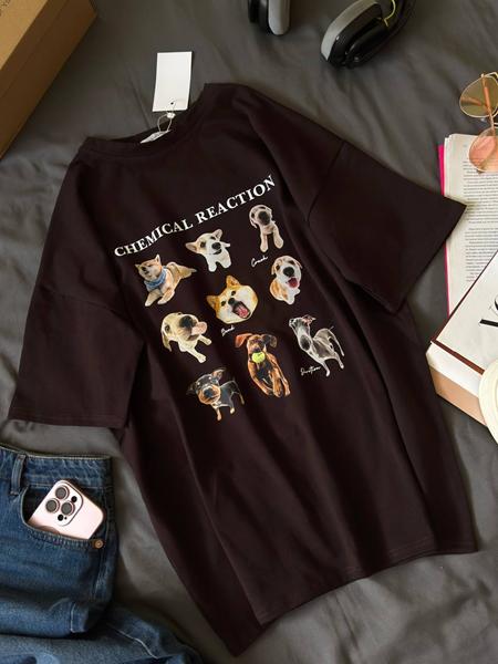 Футболка Alisa Brand (S-L) 675 brown (лето)