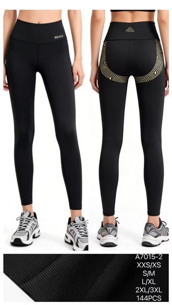 Лосины АнЯ (XS-3XL) 7015-2 black (деми)