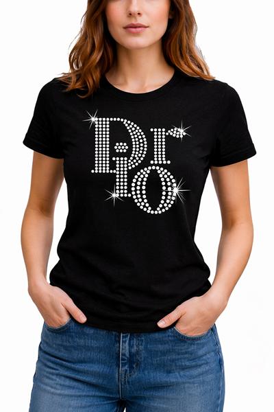 Футболка ALIA (M-3XL) AL118 black (лето)