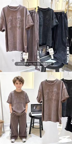 Костюм спорт Delfinka (130-170) 86023-1 brown (лето)