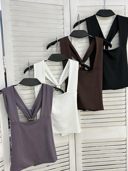 Топ Nefertiti (one size) 018 grey (лето)