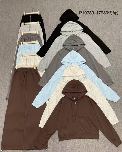 Костюм спорт Nefertiti (M-XL) 19789 l.grey (деми)